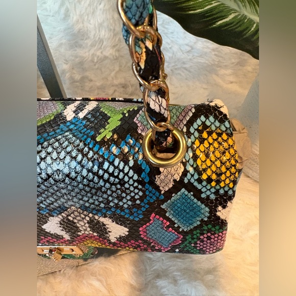 NWT 3am Forever Graffiti Snakeskin Bag - Picture 5 of 16